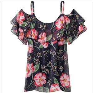 CAbi Fairy Tale Floral Off the Shoulder Top